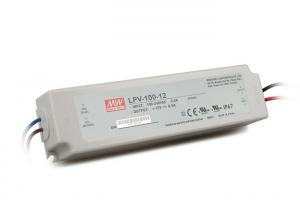 Quality Single Output Driver LED AC-DC LPV-100-12 100W 12VDC Meanwell Constant Voltage for sale
