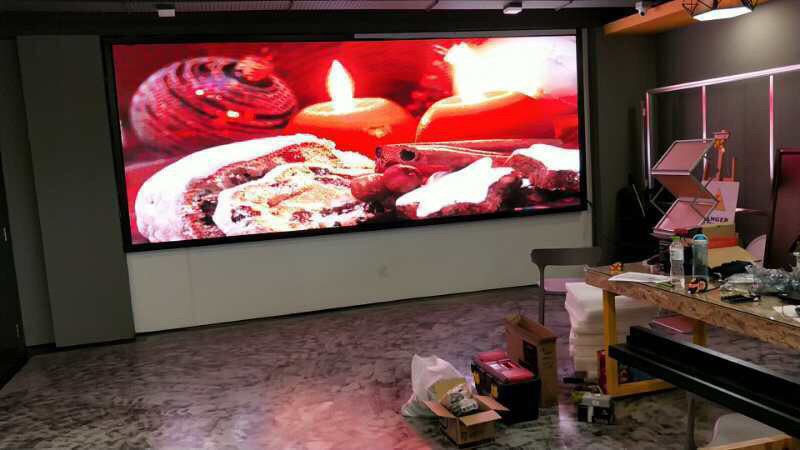 Quality 4M*3M Indoor Full Color LED Display , Video Wall Displays High Definition 43 IP Rate for sale