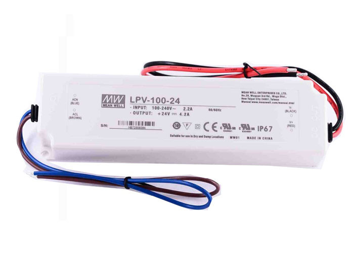 Quality 100W 24VDC 4.2A AC-DC LED Driver Power Supply Single Output Constant Voltage for sale