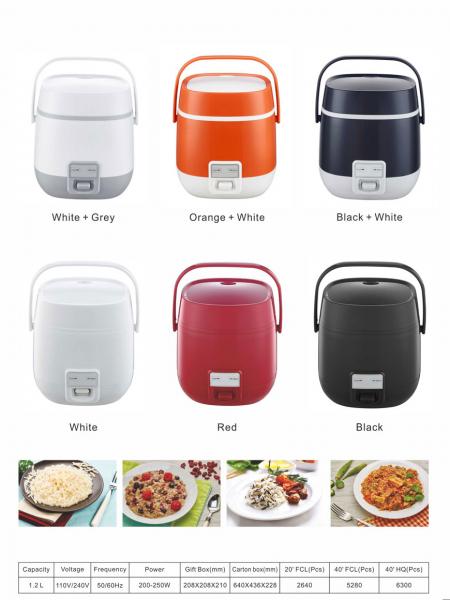 Auto Stay Warm Mini Electric Rice Cooker One Button Operation Leek Handle Design