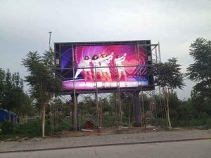 Quality High Resolution Outdoor LED Billboard , Digital Advertising Board Fixed Installation for sale