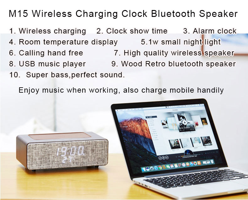 Alarm Siren Creative Rechargeable Bluetooth Speaker Sensitive Touch Panel Switch