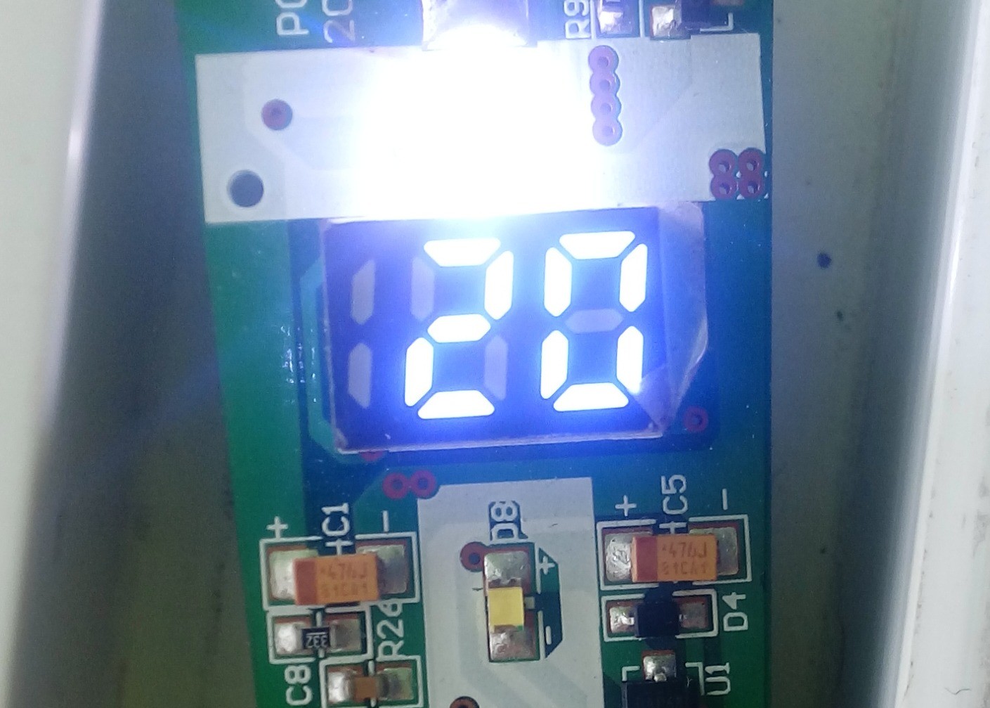 Quality Energy Saving LED Segment Display 3VDC Single Power Supply 4.05mm Thickness for sale
