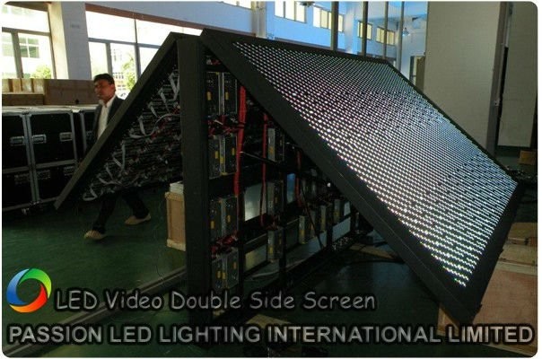 Quality Double Sided Commercial LED Display Screen Wide Viewing Angle 10 Pixel Pitch for sale