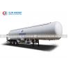 Quality 30tons Butane Propane Gas Tanker Trailer With Pump And Flow Meter for sale