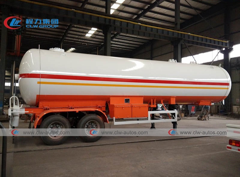 Quality 2 Axle  40.5M3 20MT  Tank Semi Trailer For LPG Transportion tanker semi trailer for sale