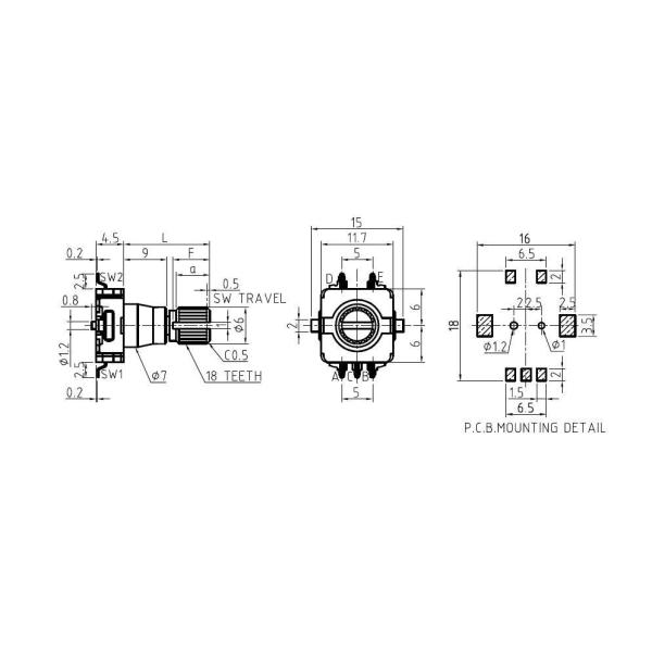Manufacturer Priced Custom Shaft Resistance Rotary Potentiometer, Ohm Potentiometer, Carbon Film Potentiometer Encoder