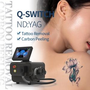 Quality Freckles Tattoo Removal Q Switched Nd Yag Laser Machine 200mJ for sale