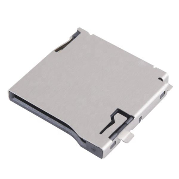 ZIF Type SUS Shell 9pin SD Card Connector Socket