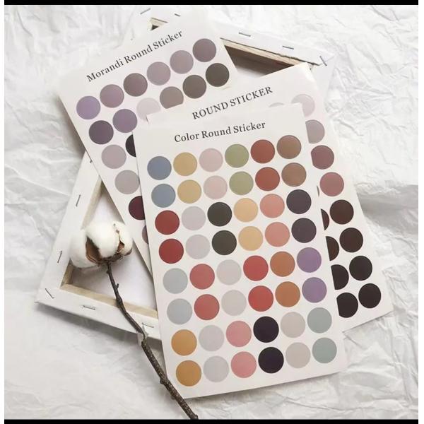 Waterproof Self Adhesive Sticker Morandi Gradient Dot Stickers Decoration Custom