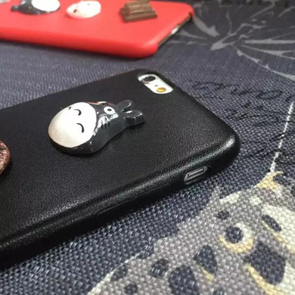 Soft PU DIY Totoro Snack Chocolat Cell Phone Case Cover For iPhone 7 6s Plus