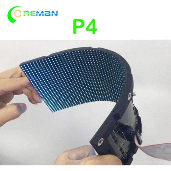 Buy P4 256X128 Flexible Curved SMD2121 Led Matrix Module 1R1G1B at wholesale prices