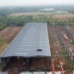 Pre Engineered Steel Building Portal Frame Structure Q235B Q355B
