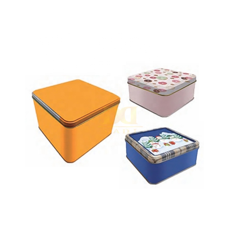 DADI Retro Comic Printed Candy Tin Box Customized Square Tin Container Recyclable