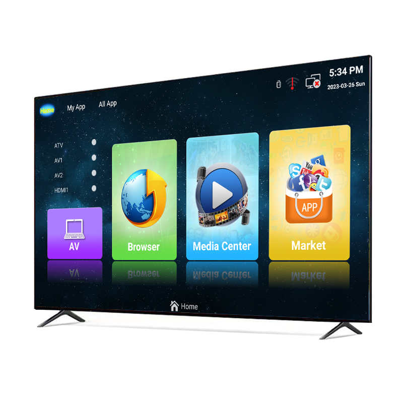 Large Panel Custom LCD OLED TV 43 55 65 75 Inch Smart TV Android FHD 4K