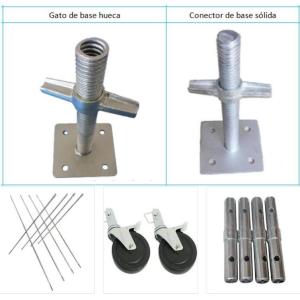 Quality Electro Galvanized Base Jack Scaffolding Durable Industrial Solution for sale