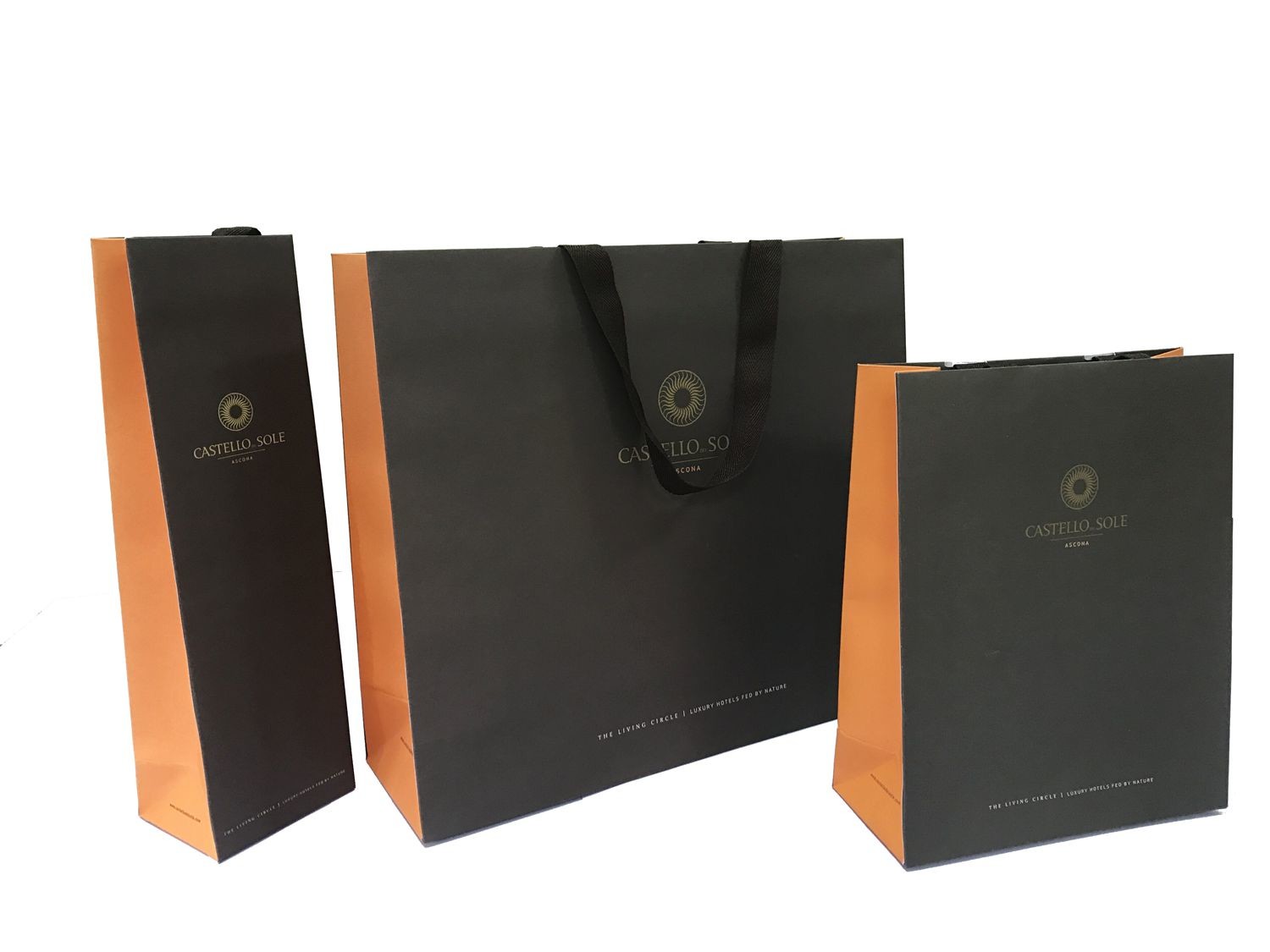 Quality Black Personalised Handmade Sheet Paper Bag Customized Logo Printing for sale