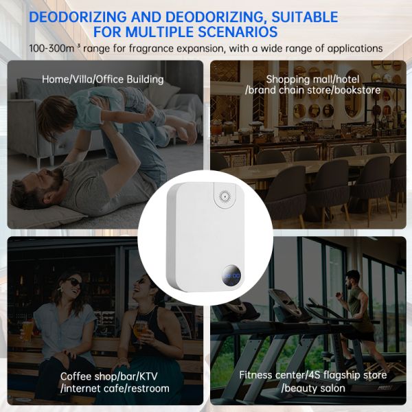 300m3 Coverage Commercial Aroma Diffuser Intelligent control 180ML Oil Capacity