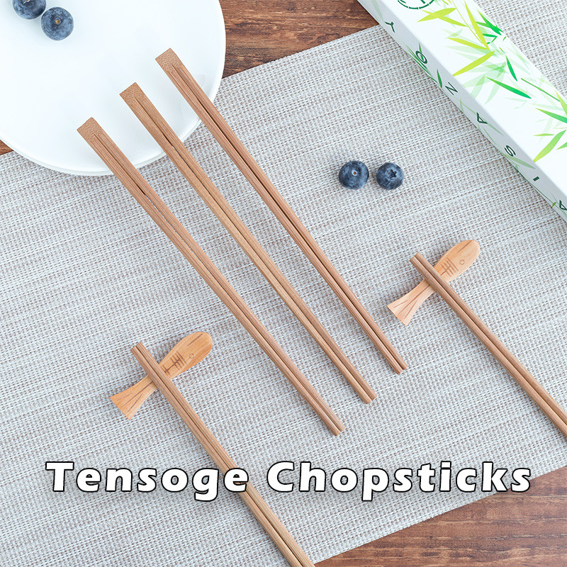 Tensoge Bamboo Chopsticks Disposable Natural Color Mao Bamboo Disposable Chopsticks Bulk