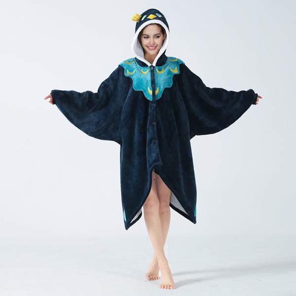 Pentagram Flannel Hoodie Blanket Colorful Cape Air Conditioning Custom Print Oodie