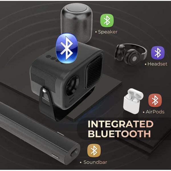 K1 Mini Freestyle Projector Android 11.0 Home Smart Flip HD 720P Portable Projector