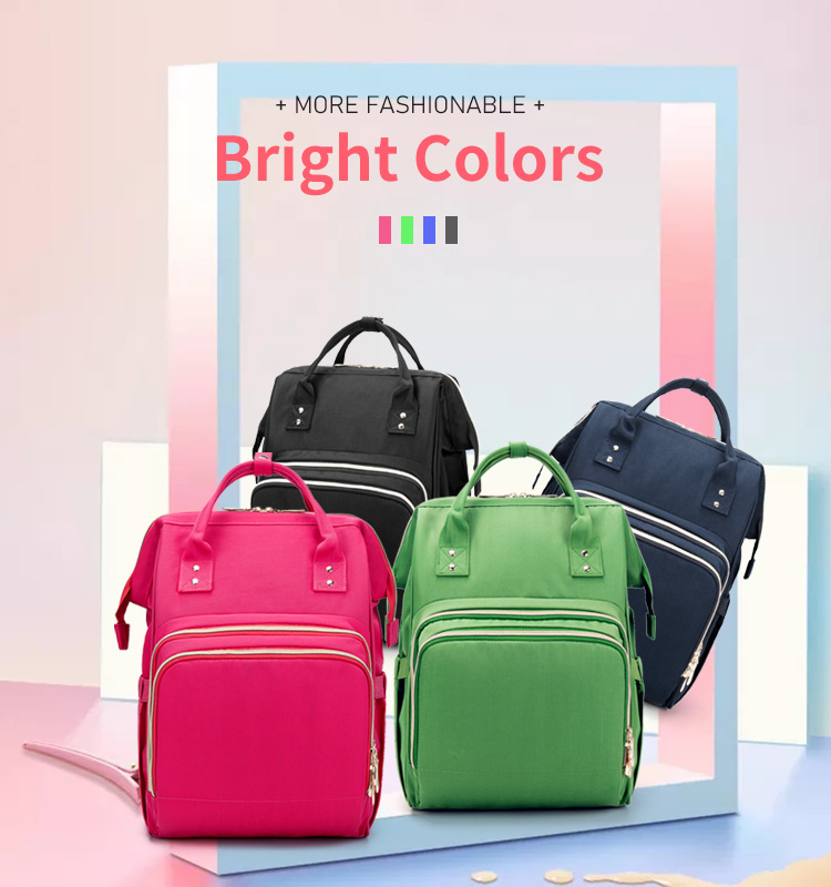 Multifunctional Adventure Diaper Bag Backpack With USB D Buckle Trailer Design