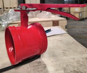 Quality PN16 DN150 resilient seal cast iron butterfly valve for sale