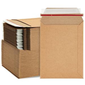 China Custom Printed Cardboard Envelope Mailer Biodegradable Cardboard Shipping Envelope on sale