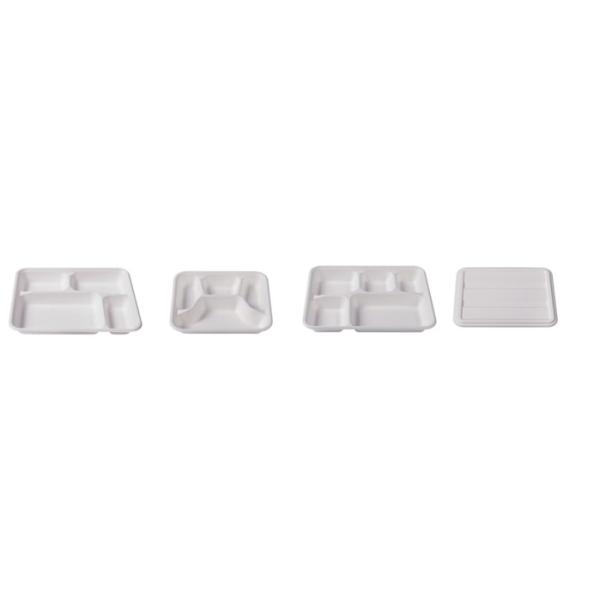 24oz Compostable Bagasse Bowls Eco Friendly Sugarcane Pulp Box Bowl With Lids