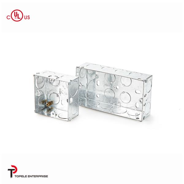 Galvanized Square Electrical Boxes And Covers For Lighting Fixture