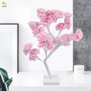 Quality USB Peach Bedside LED Plastic Table Lamp AC 85V - 265V for sale