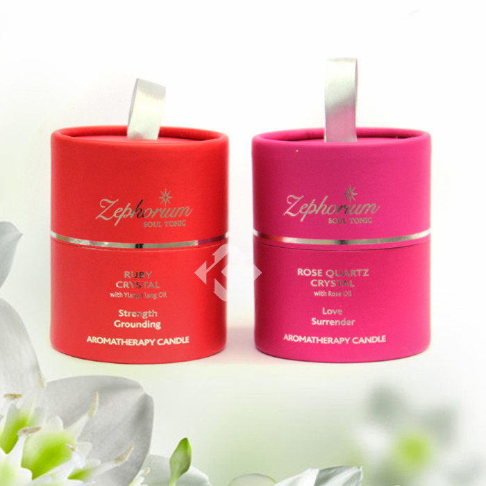 Moisture Proof Cylinder Paper Tube Packaging Stylish Kraft Paper Candle Tube