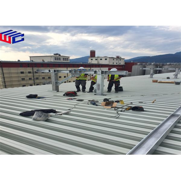Industrial steel framework construction