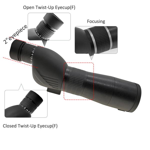 15-45x60 Long Distance Spotting Scope Big Objective Lens
