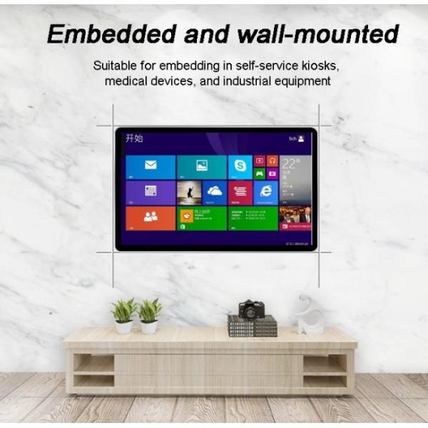 Thin Comercial Hmi Front Open Frame Embedded Ip65 Wall Mount Screen Monitor Industrial All-in-One Display and Control Device