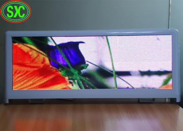 Buy Taxi Roof Outdoor Advertising LED Display Screen With USB Adopt Wifi 3G Control System at wholesale prices