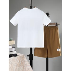 Unisex Summer Short Sleeve Children Clothing Set With Class B Security Level