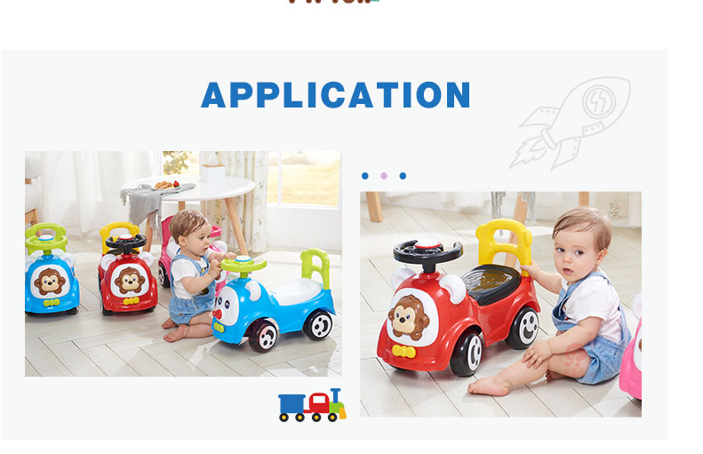 Baby Swing Car Ride On Toy Animals for Kids Battery Powered Outdoor Children Toy Car