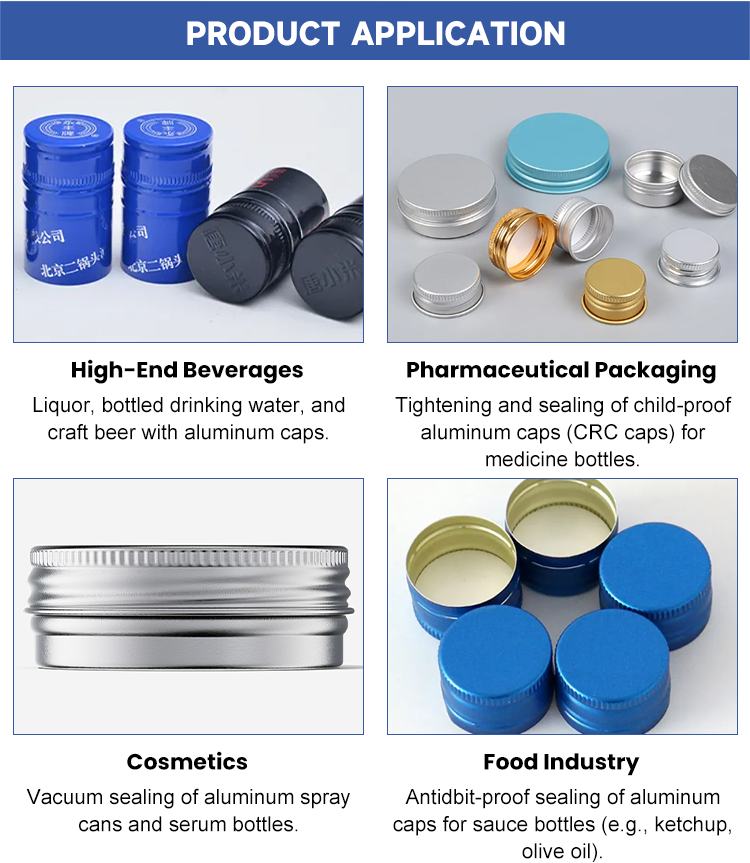 Automatic Temper Proof Juice Ropp Capping Machine Glass Bottle Aluminium Cap Sealing Machine Application for Lids
