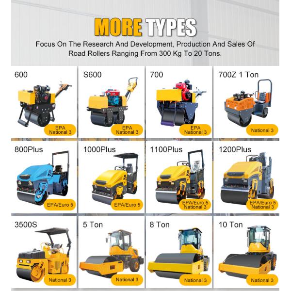 Construction Machinery 5Ton 6Ton 8Ton 10Ton Vibratory Road Roller Single Drum Diesel Ride on Soil Compactor Roller for Sale