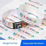 Customization Paper Bracelets Sequential Numbering Tyvek Paper Wristbands For