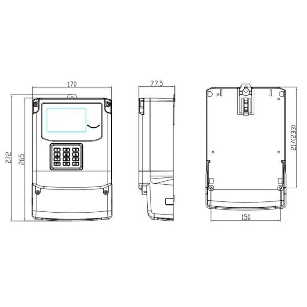 STS Standard AMI Smart Meter with Alipay Payment Options Integration Solutions