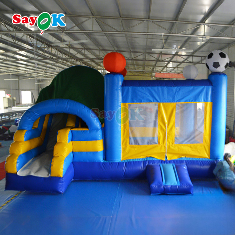 Commercial Grade Inflatable Bounce House With Slide Inflatable Bounce House Bouncy Castle For Park Toy