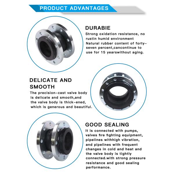 Din2576 Pn10 Flanged Epdm Nbr Rubber Expansion Joint For Pipe Fitting