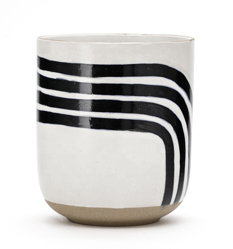 Round Colorful Hand Painting Ceramic Coffee Mug Cup