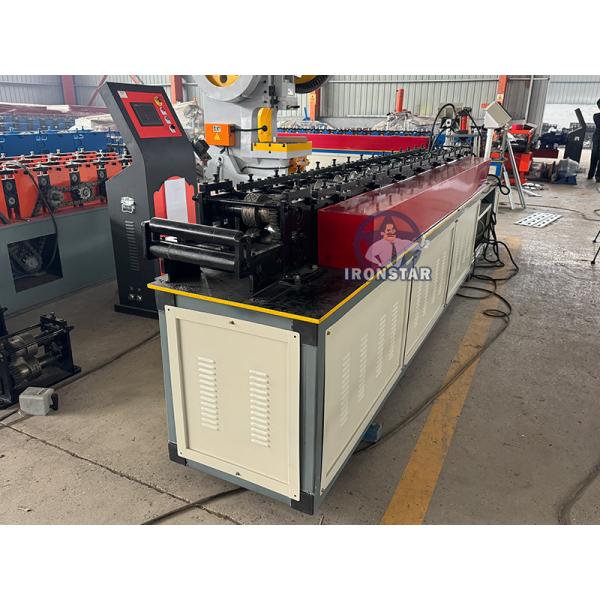 “Perforated Rolling Shutter Door Roll Forming Line Venezuela Automatic Punching Roller Shutter Slat Making Machine”