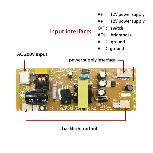 One LCD TV Display KZ1209 LED Strip Backlight Constant Current Power Supply Module with DC 12V-3A Output