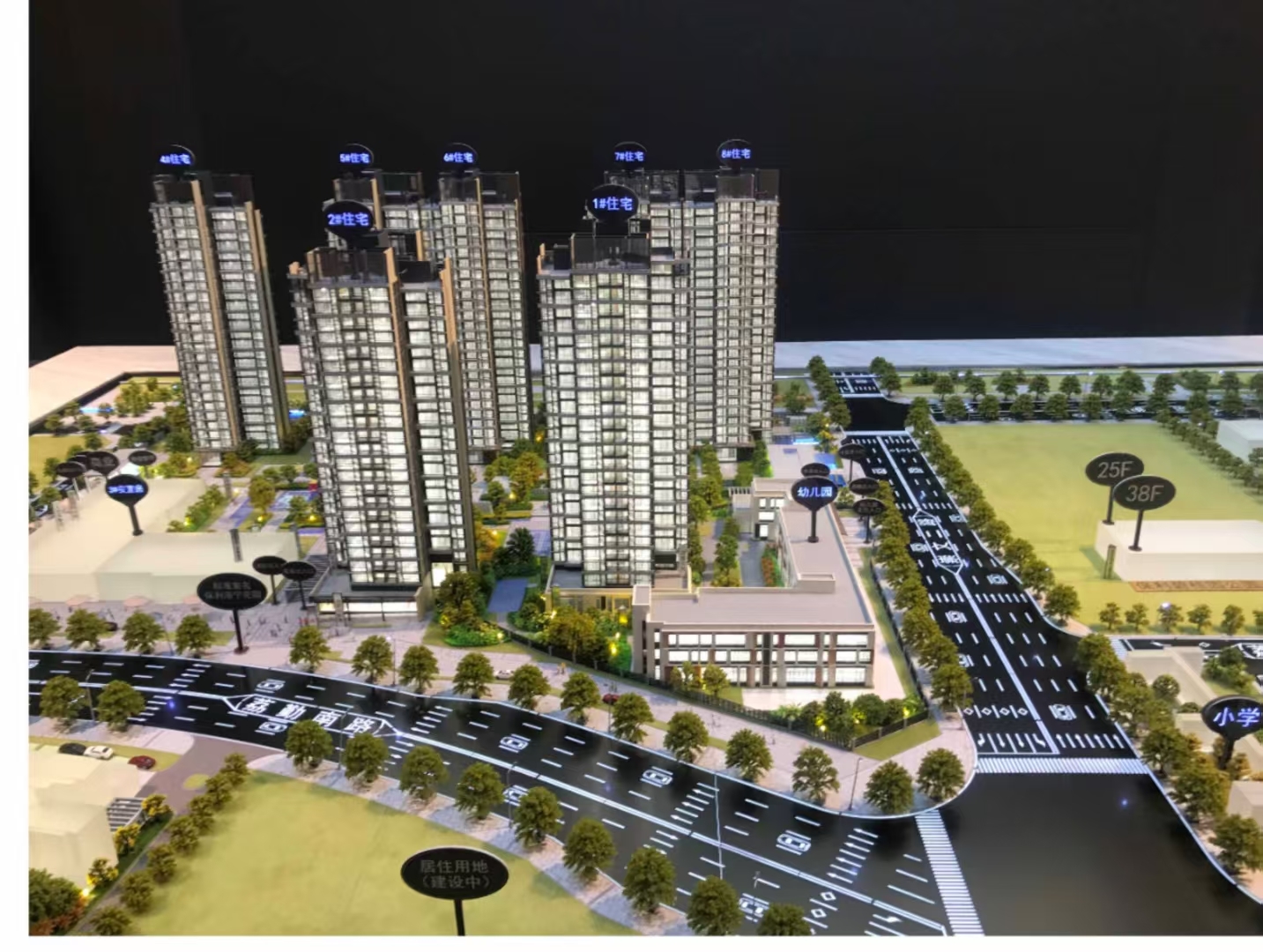 High Rise Building Architecture Models 1:100 Scale Model Architectural