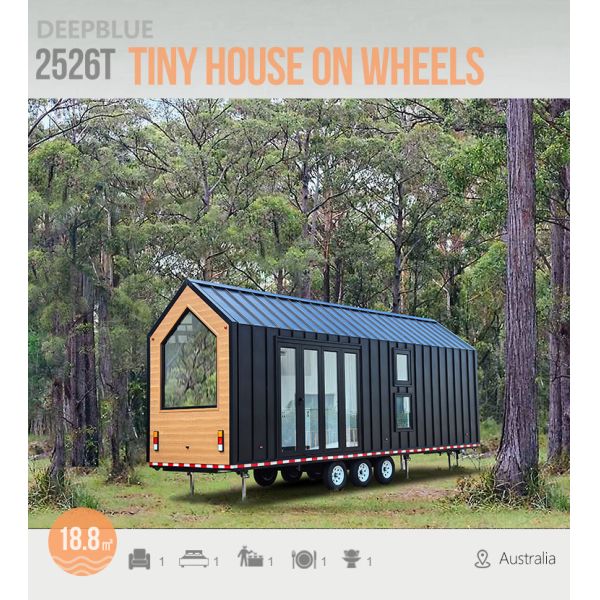AS/ICC-ES Modular Tiny House On Wheels For Sale | Durable Light Steel Frame Trailer