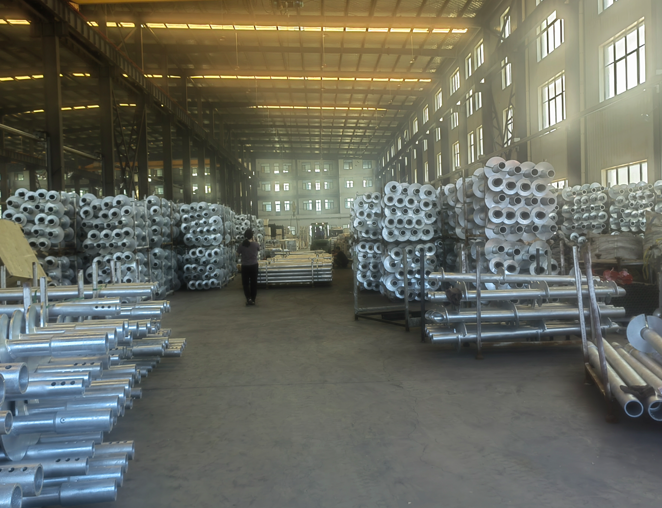 Prefabricated Galvanized Steel Round Spiral Ground Anchor Helical Screw Piles